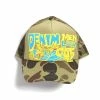 KAPITAL DENIM MEN LOVE CATS | Trucker Cap | Camo/Yellow -Heschung shop EK 1369 Camo DENIM MEN LOVES CATS Truck Cap 1
