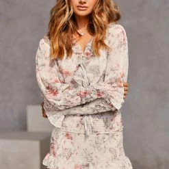 Dreamz Skirt CREAM FLORAL -Heschung shop H6A7021 2 27410.1570101650