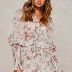 Dreamz Skirt CREAM FLORAL -Heschung shop H6A7073 1 23982.1570101628