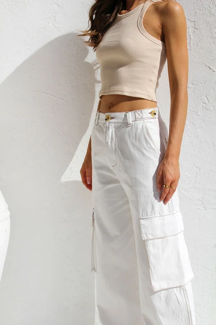 Sara Pants WHITE 4 Sara Pants WHITE - Image 2