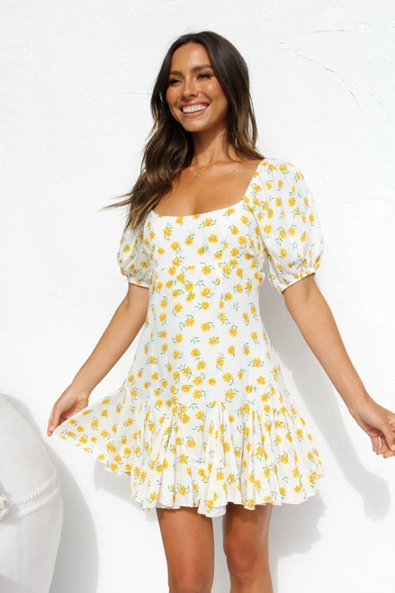 Minnie Dress YELLOW FLORAL 6 Minnie Dress YELLOW FLORAL - Image 5