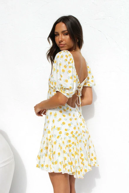 Minnie Dress YELLOW FLORAL 7 Minnie Dress YELLOW FLORAL - Image 6