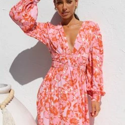 Olena Dress PINK FLORAL 16 Olena Dress PINK FLORAL -Heschung shop IMG 3015 20049.1661399300