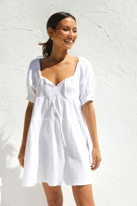 Renae Dress WHITE 5 Renae Dress WHITE - Image 3