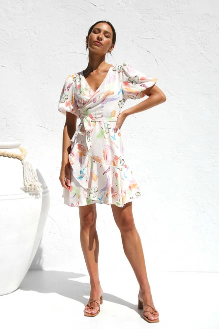 Alexa Wrap Dress MULTI 8 Alexa Wrap Dress MULTI - Image 6