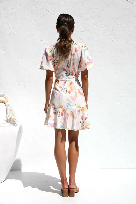 Alexa Wrap Dress MULTI 9 Alexa Wrap Dress MULTI - Image 7