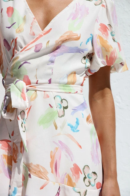 Alexa Wrap Dress MULTI 10 Alexa Wrap Dress MULTI - Image 8