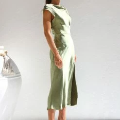 Elena Dress OLIVE -Heschung shop IMG 5888 53223.1665451551