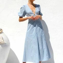 Kellie Dress BLUE -Heschung shop IMG 6535 67090.1668492873