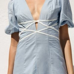 Kellie Dress BLUE -Heschung shop IMG 6553 54620.1668492853