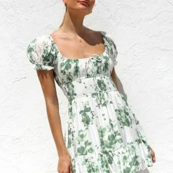 Aimee Dress GREEN FLORAL -Heschung shop IMG 6729 92960.1669896899