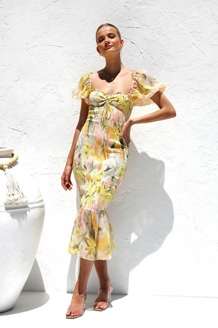 Liz Dress YELLOW 3 Liz Dress YELLOW