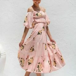 Sarella Dress PINK FLORAL 15 Sarella Dress PINK FLORAL -Heschung shop IMG 7174 74219.1669713616