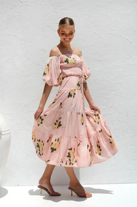 Sarella Dress PINK FLORAL 8 Sarella Dress PINK FLORAL - Image 6