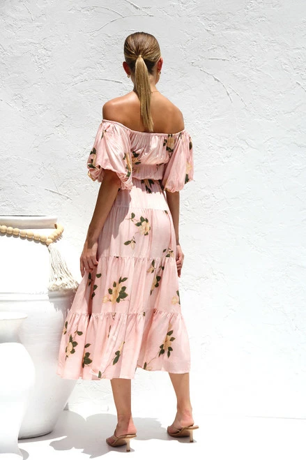 Sarella Dress PINK FLORAL 6 Sarella Dress PINK FLORAL - Image 4