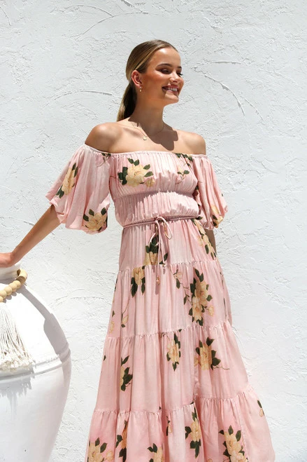 Sarella Dress PINK FLORAL 7 Sarella Dress PINK FLORAL - Image 5