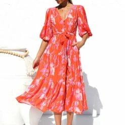 Marietta Dress RED FLORAL