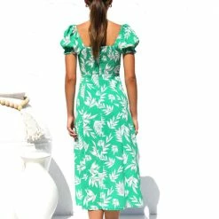 Kodie Dress GREEN FLORAL 13 Kodie Dress GREEN FLORAL -Heschung shop IMG 7527 12687.1669718709
