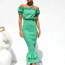 Gretal Dress GREEN