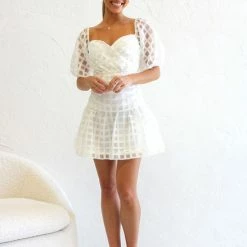 Cassidy Mini Dress WHITE 15 Cassidy Mini Dress WHITE -Heschung shop IMG 7894 84952.1668492967