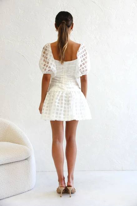 Cassidy Mini Dress WHITE 9 Cassidy Mini Dress WHITE - Image 7