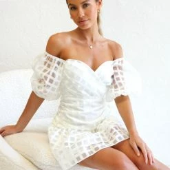 Cassidy Mini Dress WHITE 16 Cassidy Mini Dress WHITE -Heschung shop IMG 7905 73042.1668492969