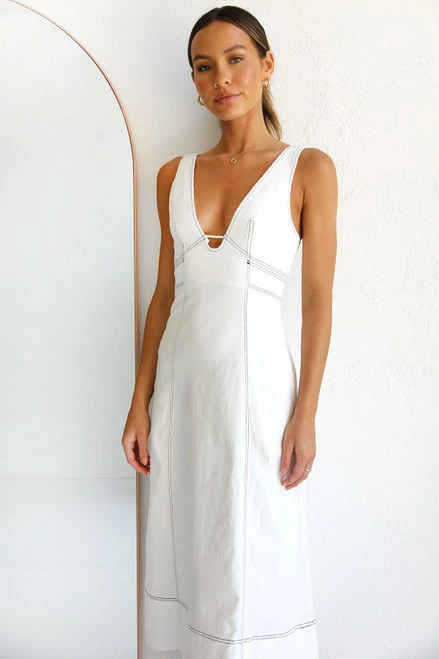 Elki Dress WHITE DENIM 7 Elki Dress WHITE DENIM - Image 5