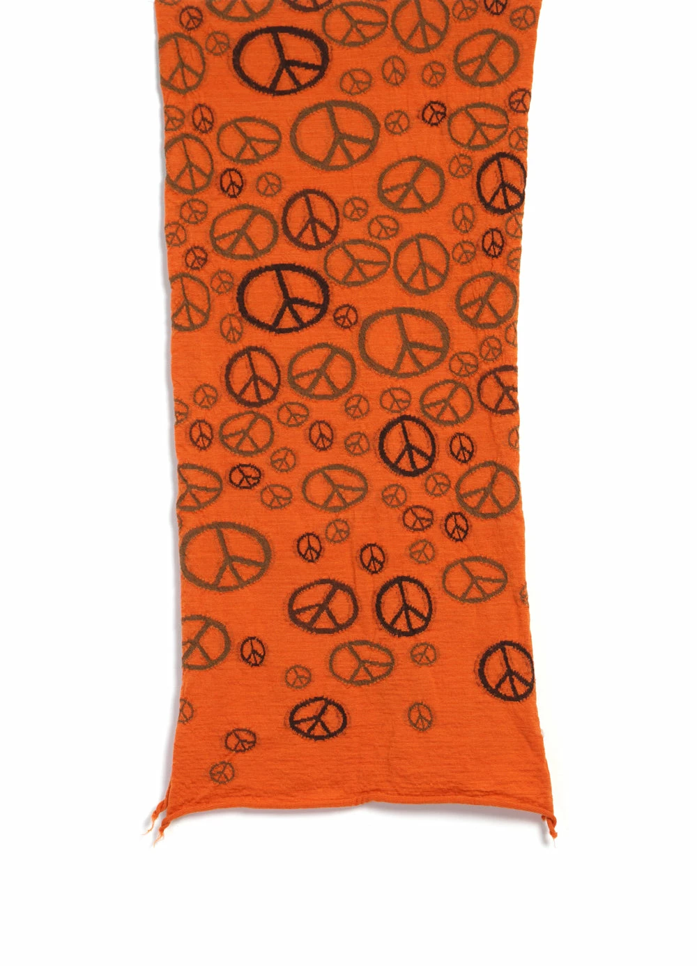 KAPITAL PEACE | Compressed Wool Scarf | Orange 4 KAPITAL PEACE | Compressed Wool Scarf | Orange - Image 2