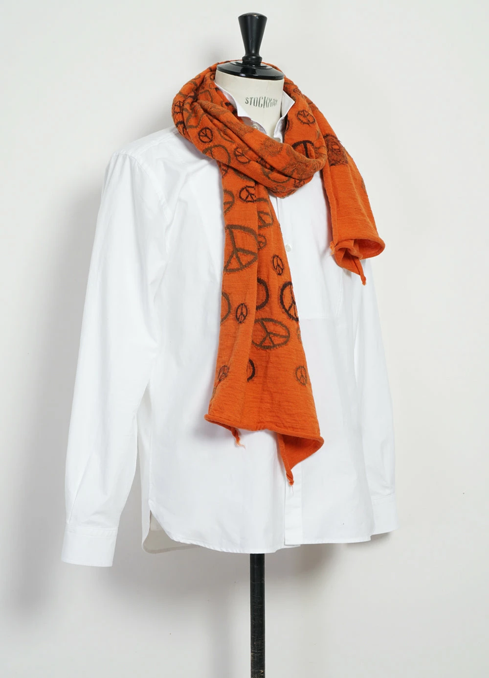 KAPITAL PEACE | Compressed Wool Scarf | Orange 5 KAPITAL PEACE | Compressed Wool Scarf | Orange - Image 3