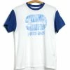 KAPITAL HARD RAIN | 2 Tone Ringer T-shirt | White & Blue -Heschung shop K2206SC146 20 Jersey 2TONES Ringer T HARD RAIN 1