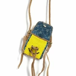 KAPITAL PUEBLO | Deer Leather Charm | Yellow -Heschung shop K2209XG508 Deer Leather PUEBLO Charm RAINBOWY 3