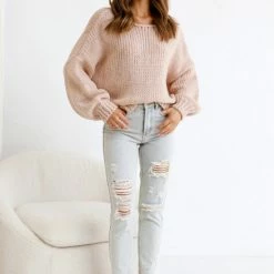 Mona Knit Top SAND 19 Mona Knit Top SAND -Heschung shop L4A0148 45399.1650527817