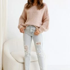 Mona Knit Top SAND 17 Mona Knit Top SAND -Heschung shop L4A0150 40412.1650506723