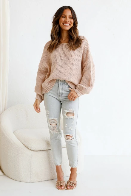 Mona Knit Top SAND 10 Mona Knit Top SAND - Image 8