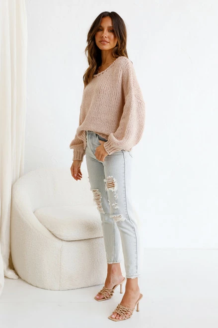 Mona Knit Top SAND 5 Mona Knit Top SAND - Image 3