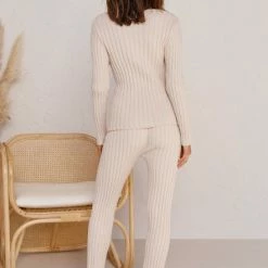 Allis Knit Pants BEIGE -Heschung shop L4A0210 79193.1597884481