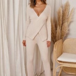 Allis Knit Pants BEIGE -Heschung shop L4A0224 31303.1597895751