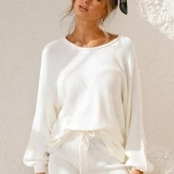 Brandy Knit Shorts IVORY