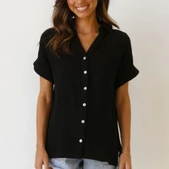 Nina Top BLACK -Heschung shop L4A0945 1 28006.1641881490