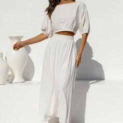 Bea Maxi Skirt WHITE 21 Bea Maxi Skirt WHITE -Heschung shop L4A0968 10830.1637639266