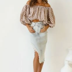 Pia Denim Skirt VINTAGE WASH -Heschung shop L4A0978 12390.1641878588