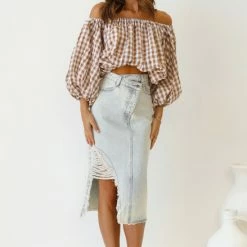 Pia Denim Skirt VINTAGE WASH -Heschung shop L4A0981 82358.1641878589