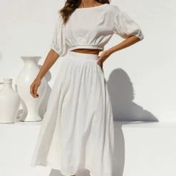 Bea Maxi Skirt WHITE 19 Bea Maxi Skirt WHITE -Heschung shop L4A0990 12746.1637639266