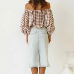 Pia Denim Skirt VINTAGE WASH -Heschung shop L4A0992 01878.1641878589