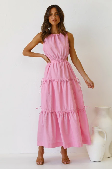 Tasha Dress PINK 8 Tasha Dress PINK - Image 6