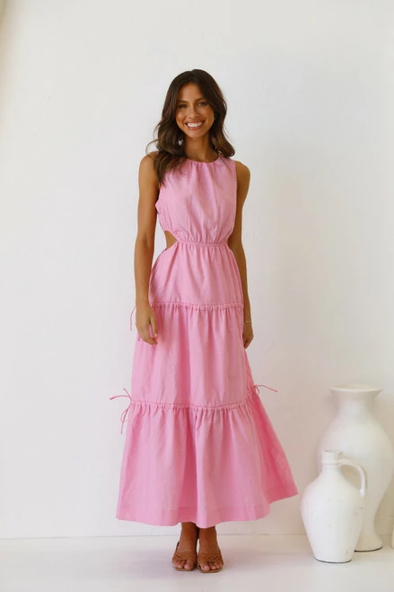 Tasha Dress PINK 10 Tasha Dress PINK - Image 8