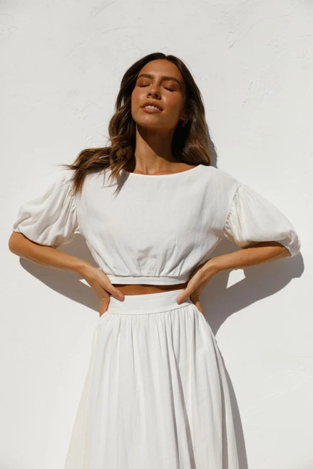 Bea Maxi Skirt WHITE 12 Bea Maxi Skirt WHITE - Image 10