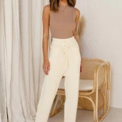 Miguel Knit Pants CREAM 16 Miguel Knit Pants CREAM -Heschung shop L4A1182 09358.1597295090
