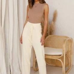 Miguel Knit Pants CREAM 15 Miguel Knit Pants CREAM -Heschung shop L4A1183 14801.1597295090