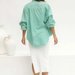 Kristen Shirt GREEN -Heschung shop L4A1246 43148.1635825298